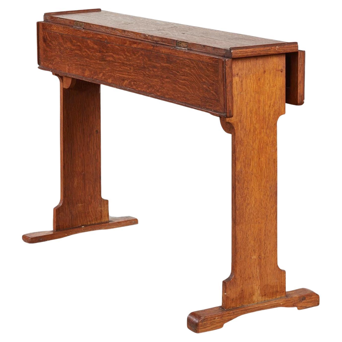 Narrow Arts & Crafts Hall Table For Sale