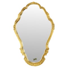 Schmaler Spiegel im Barockstil Blattgold vergoldet Classic 60cm