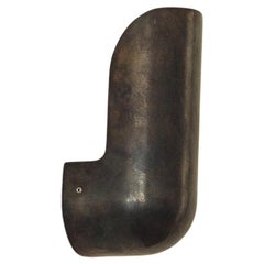 Lights Contemporary Narrow Blackened Bronze Elbow Wall Light by Henry Wilson