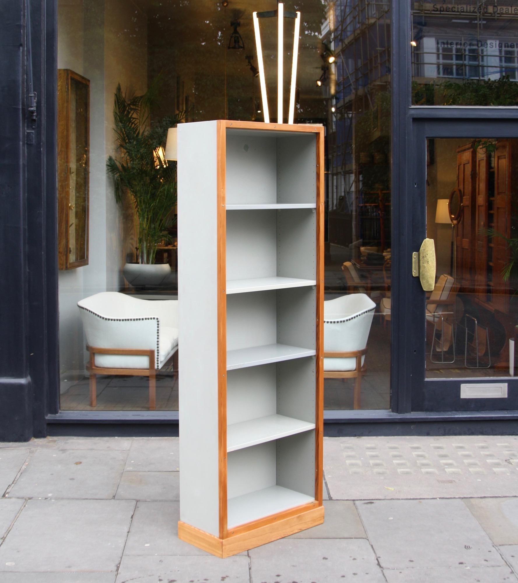 Pine Narrow Bookcase by Børge Mogensen & Grete Meyer