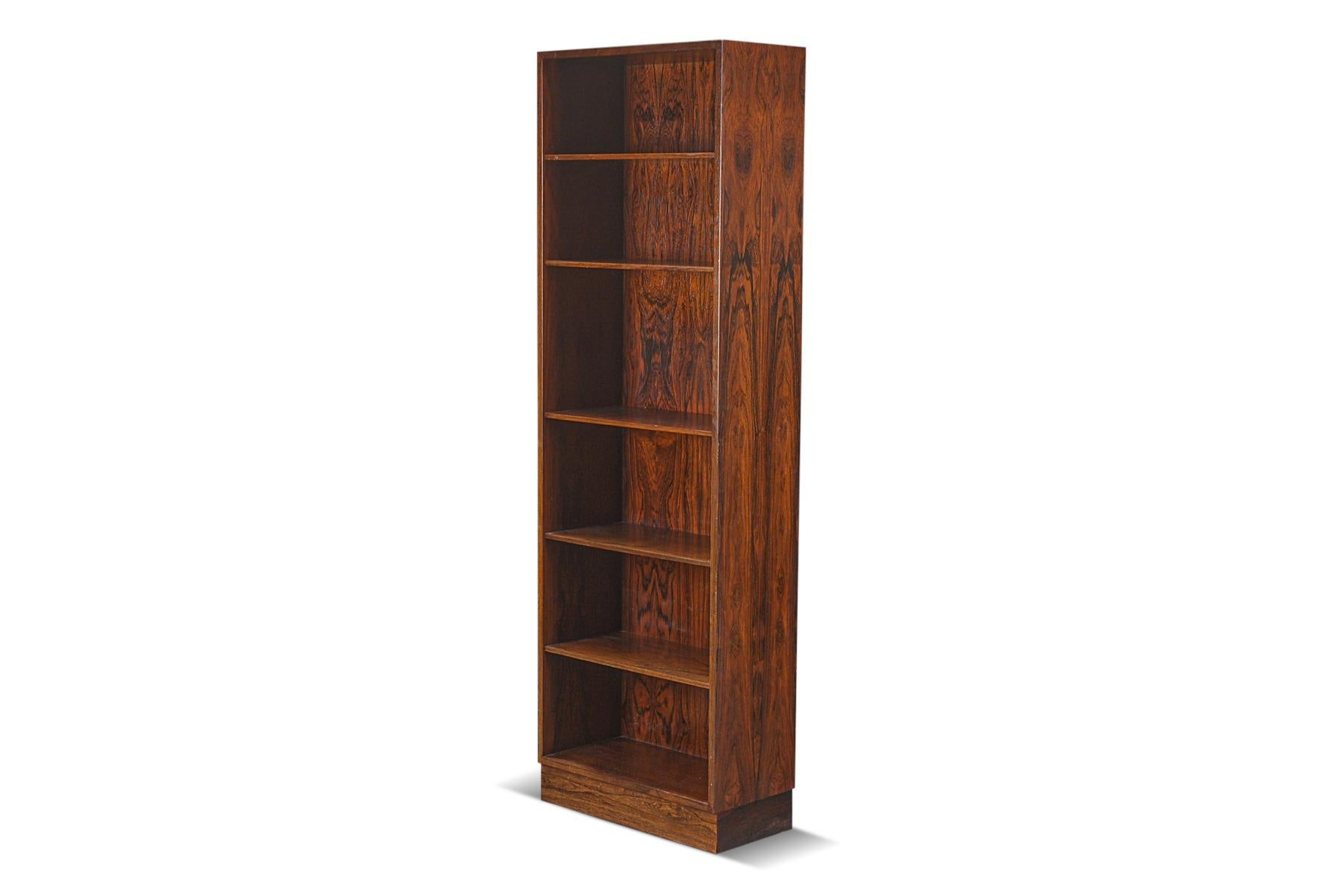 Other Narrow Brazilian Rosewood Bookcase by Omann Jun