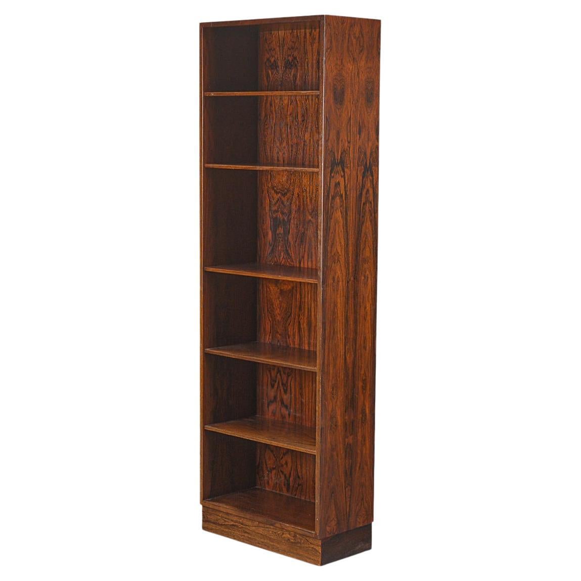 Narrow Brazilian Rosewood Bookcase by Omann Jun