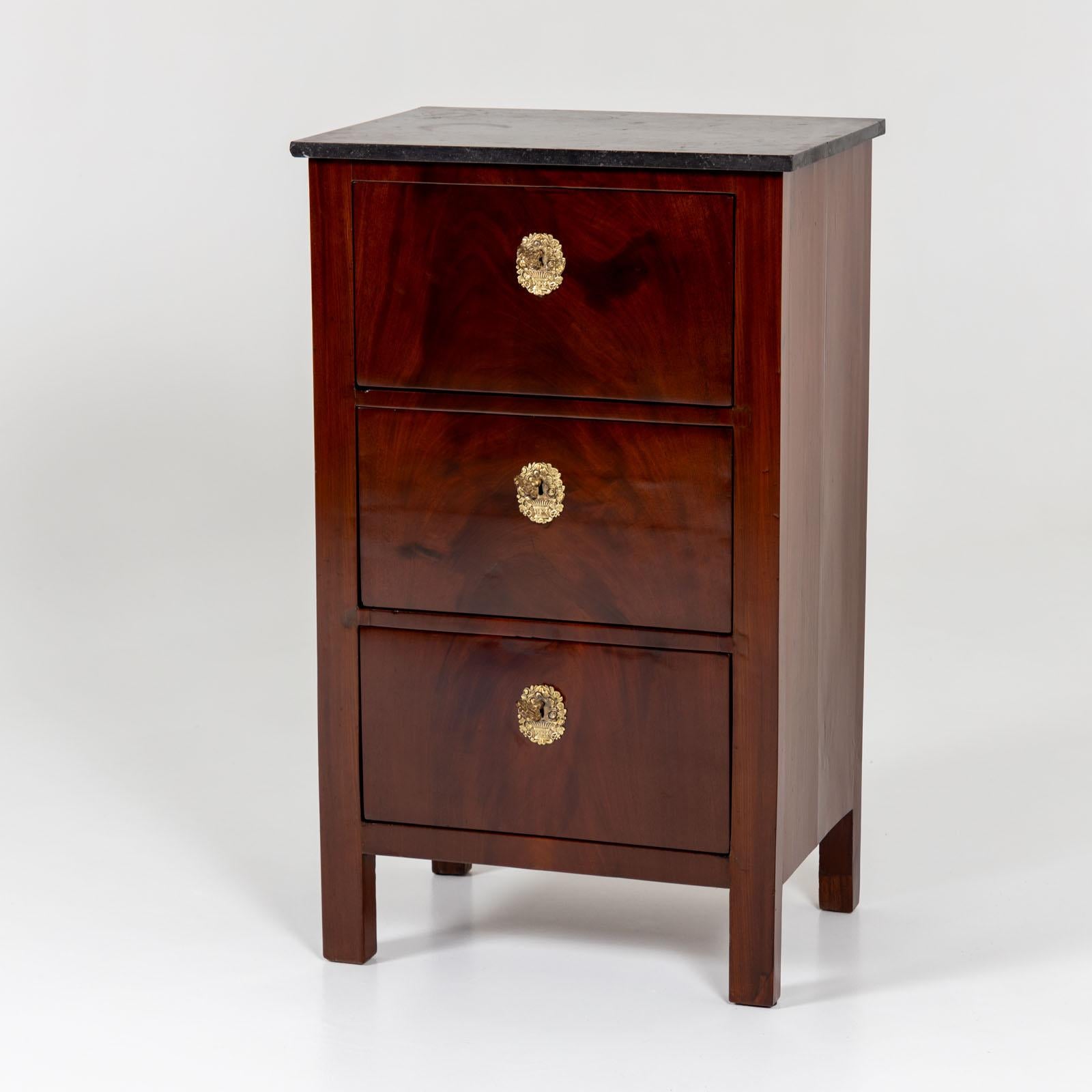 Empire Narrow chest of drawers, early 19th century For Sale