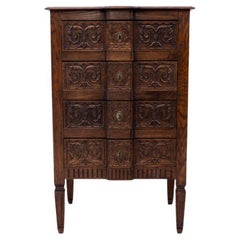 Narrow chest of drawers, France, ca. 1890.