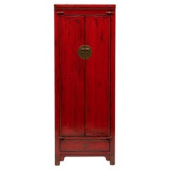 Vintage Narrow Chinese Shanxi Cabinet, c. 1900