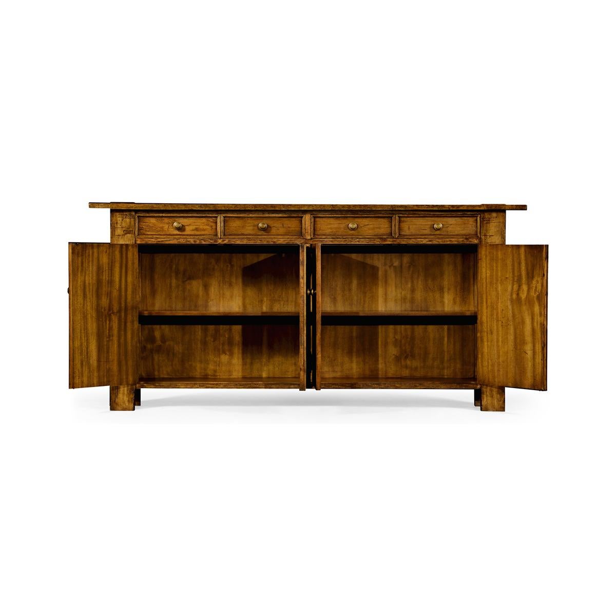 narrow credenza with drawers