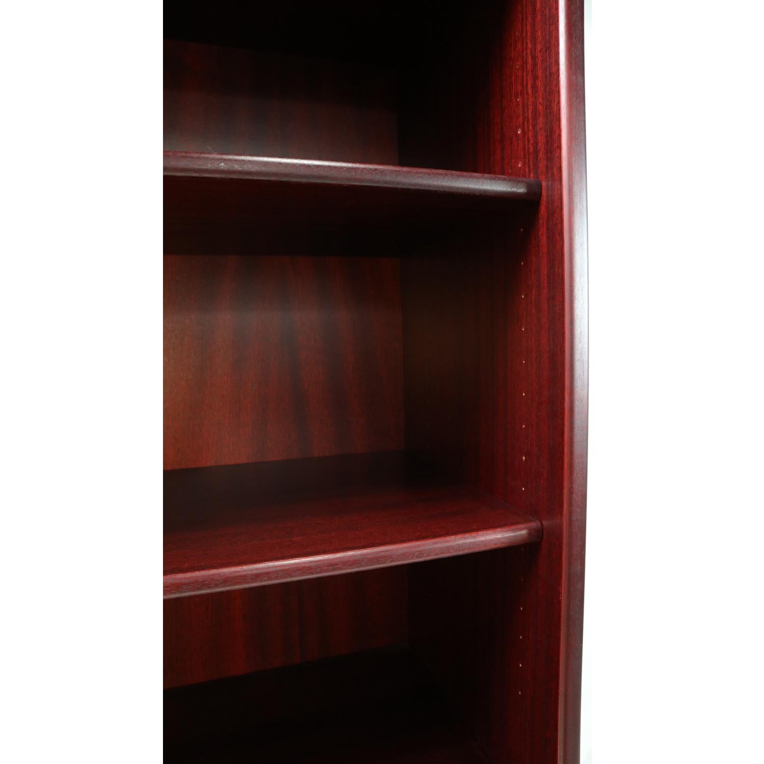 Narrow Danish Modern Rosewood Bookcase with Adjustable Shelves 2