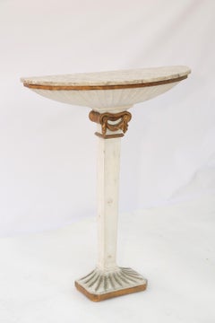 Consola estrecha con pedestal Demilune by Palladio