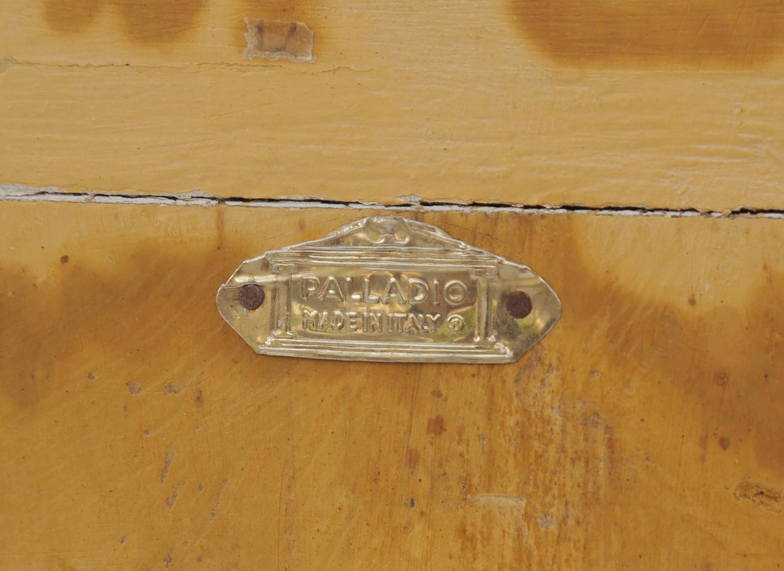 Schmaler Konsolentisch mit Demilune-Säule von Palladio (Holz)