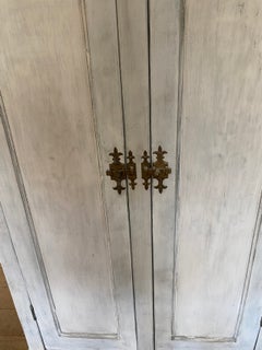 Narrow Depth Painted Country Style Cabinet