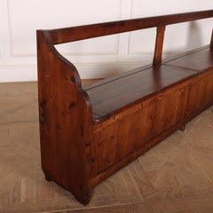 Narrow English Storage Settle