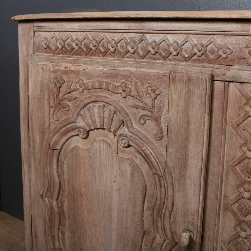 18th Century and Earlier Narrow French Oak Enfilade or Sideboard