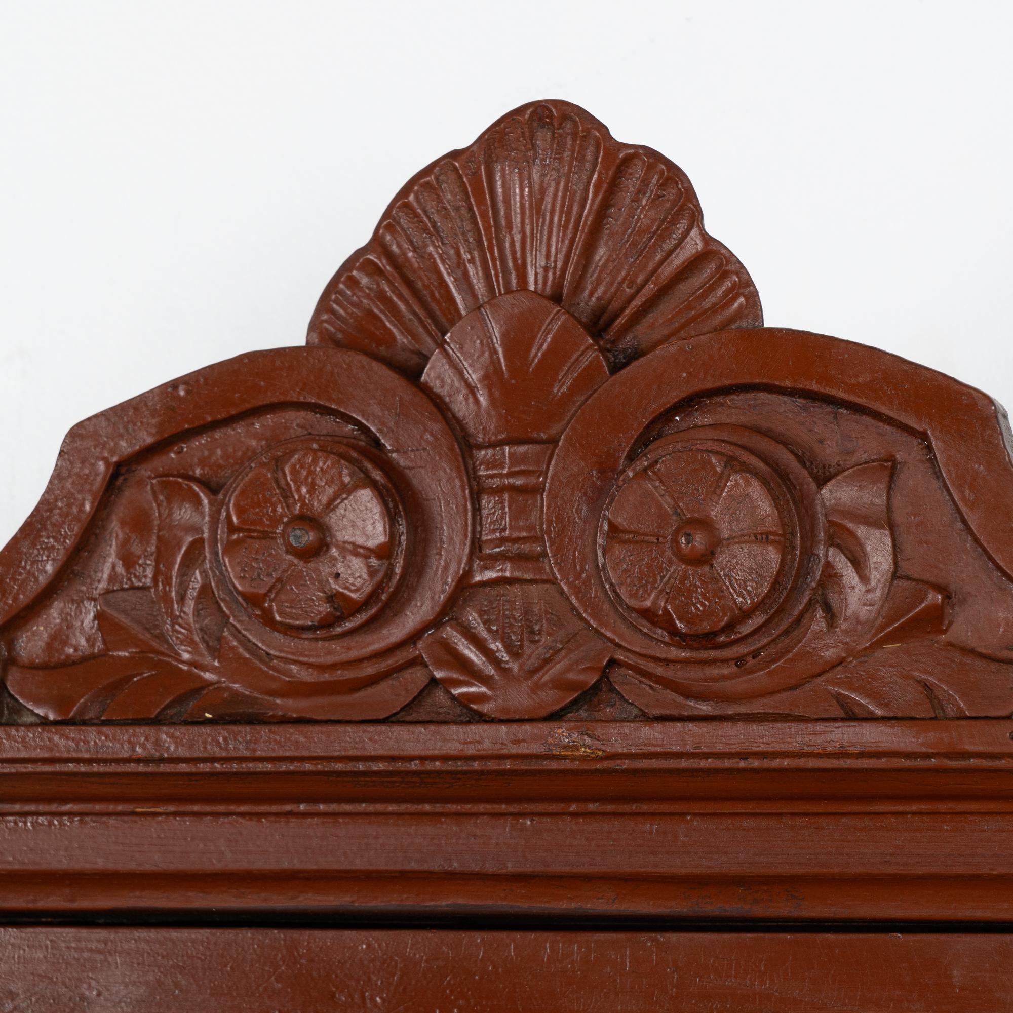 Hungarian Narrow Hanging Wall Cabinet Cupboard, Hungary circa 1900 For Sale