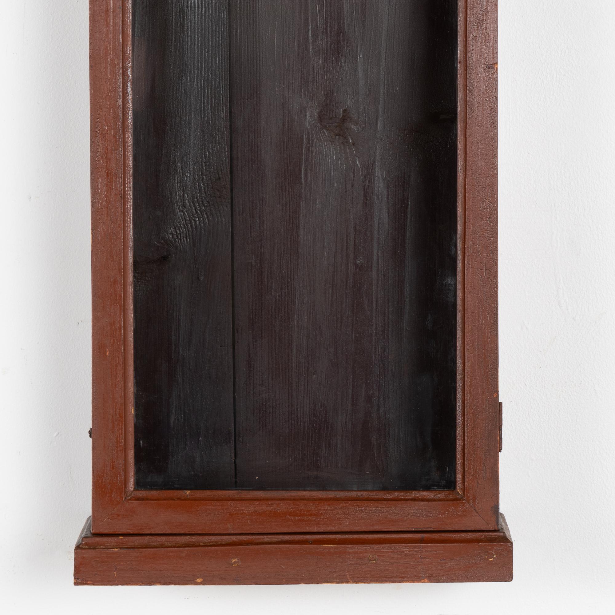 20th Century Narrow Hanging Wall Cabinet Cupboard, Hungary circa 1900 For Sale