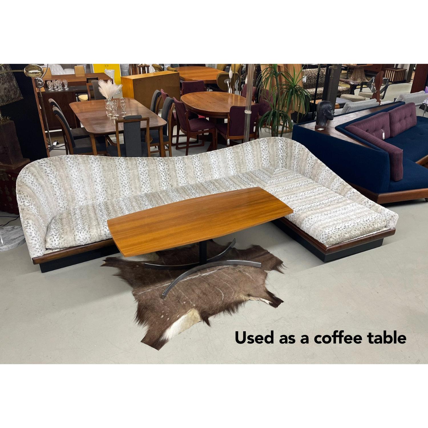 Table basse moderne étroite et réglable en hauteur, convertie en table de salle à manger à 6 places en vente 5