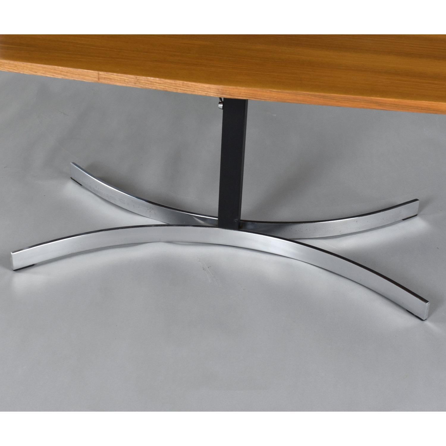 Table basse moderne étroite et réglable en hauteur, convertie en table de salle à manger à 6 places en vente 2