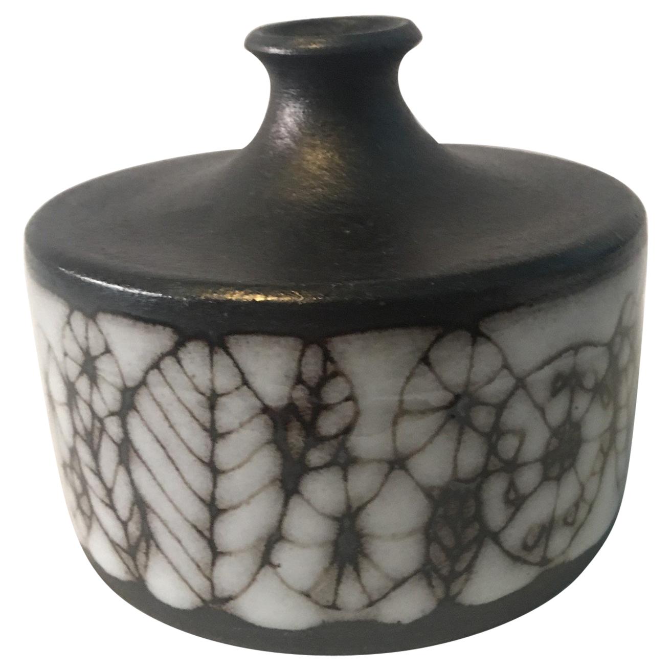 Narrow Neck Ceramic Vase by Wilhelm and Elly Kuch of Germany For Sale