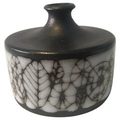 Retro Narrow Neck Ceramic Vase by Wilhelm and Elly Kuch of Germany