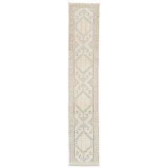 Vintage Narrow Neutral Color Persian Runner, Mid-20th Century