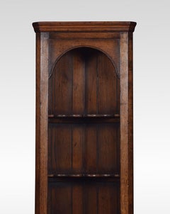 Narrow Oak Floor Standing Corner Cupboard