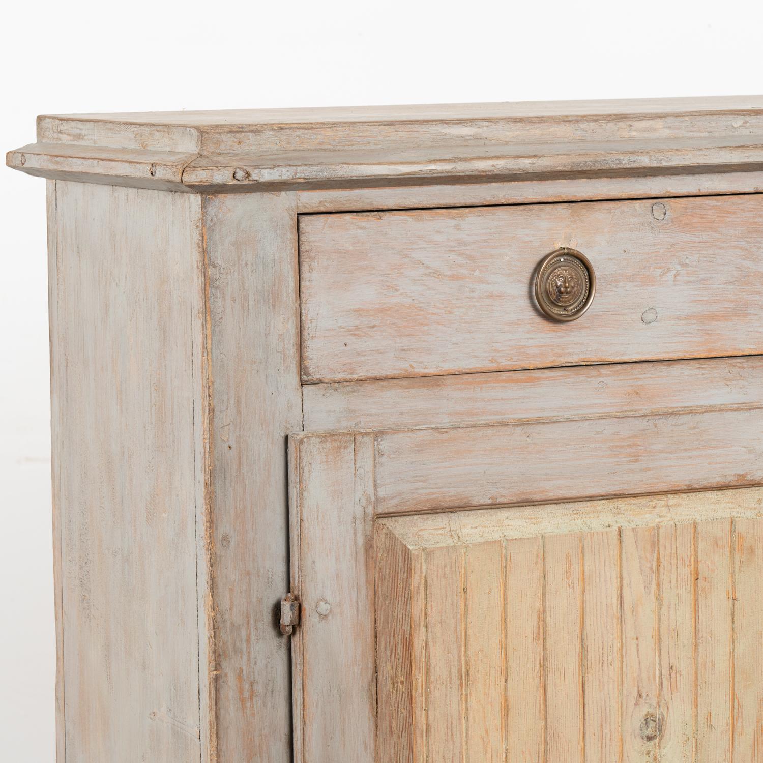 19th Century Narrow Original Painted Swedish Sideboard Console, circa 1820-40 For Sale