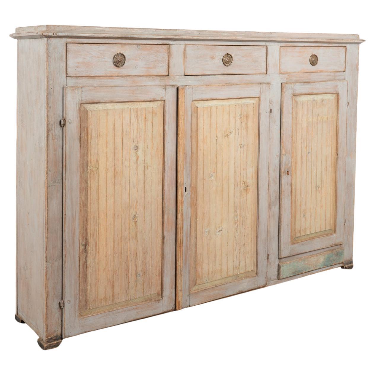 Narrow Original Painted Swedish Sideboard Console, circa 1820-40 For Sale