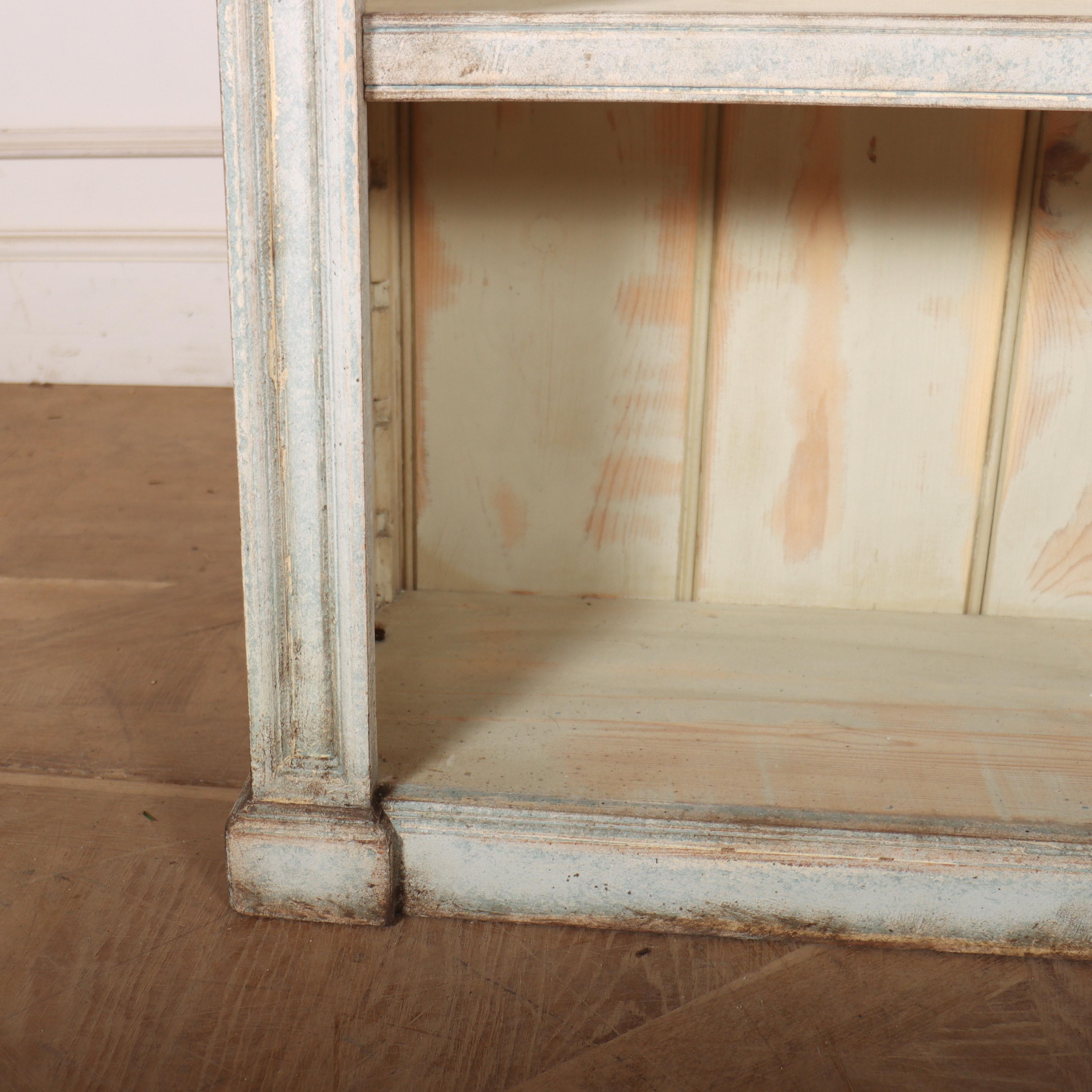 19th Century Narrow Painted French Bookcase For Sale
