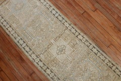 Zabihi Collection Narrow Persian Neutral Heriz Runner
