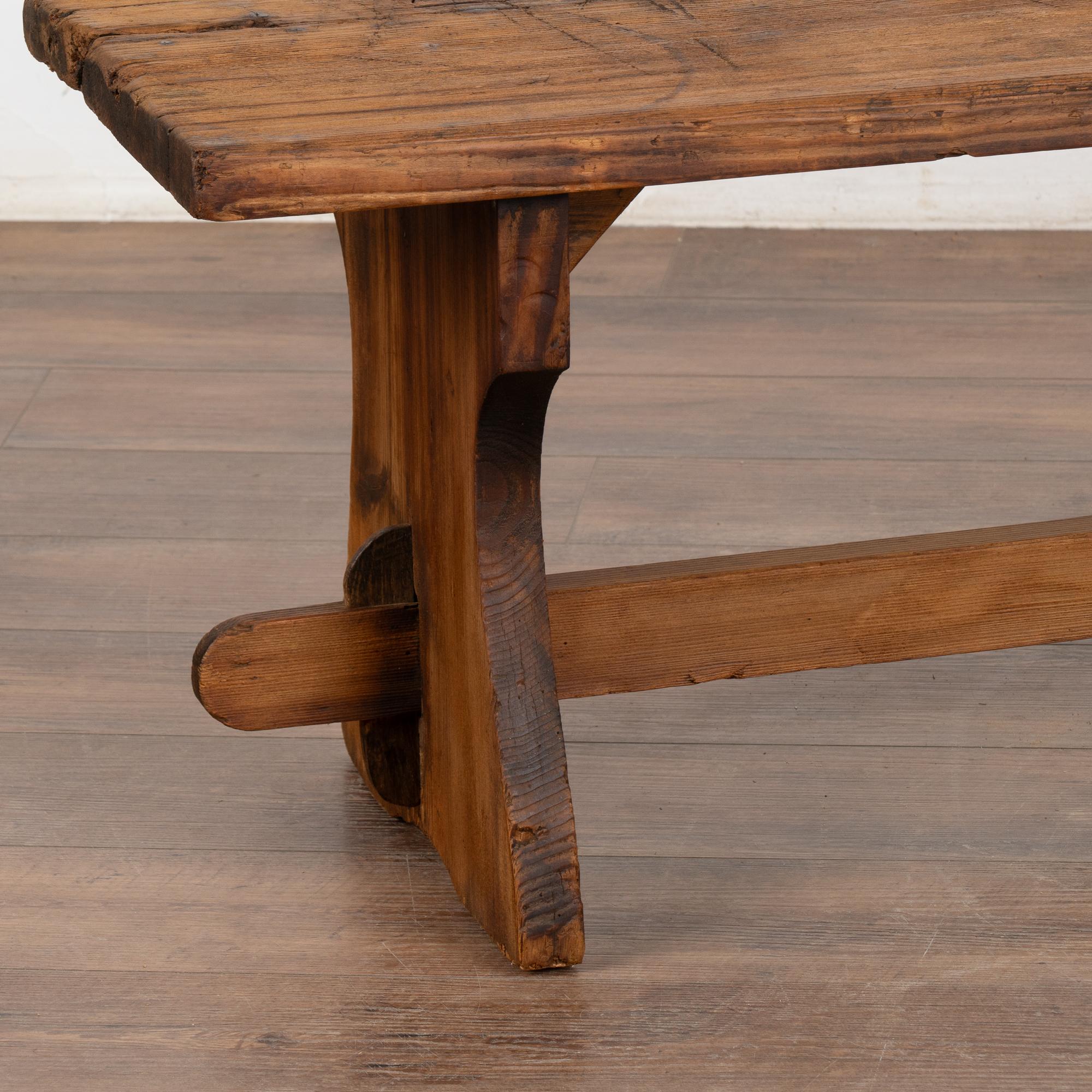 Narrow Pine Bench, Hungary circa 1890 2
