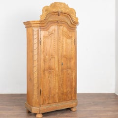 Narrow Pine Two Door Armoire, Hungary circa 1820-40