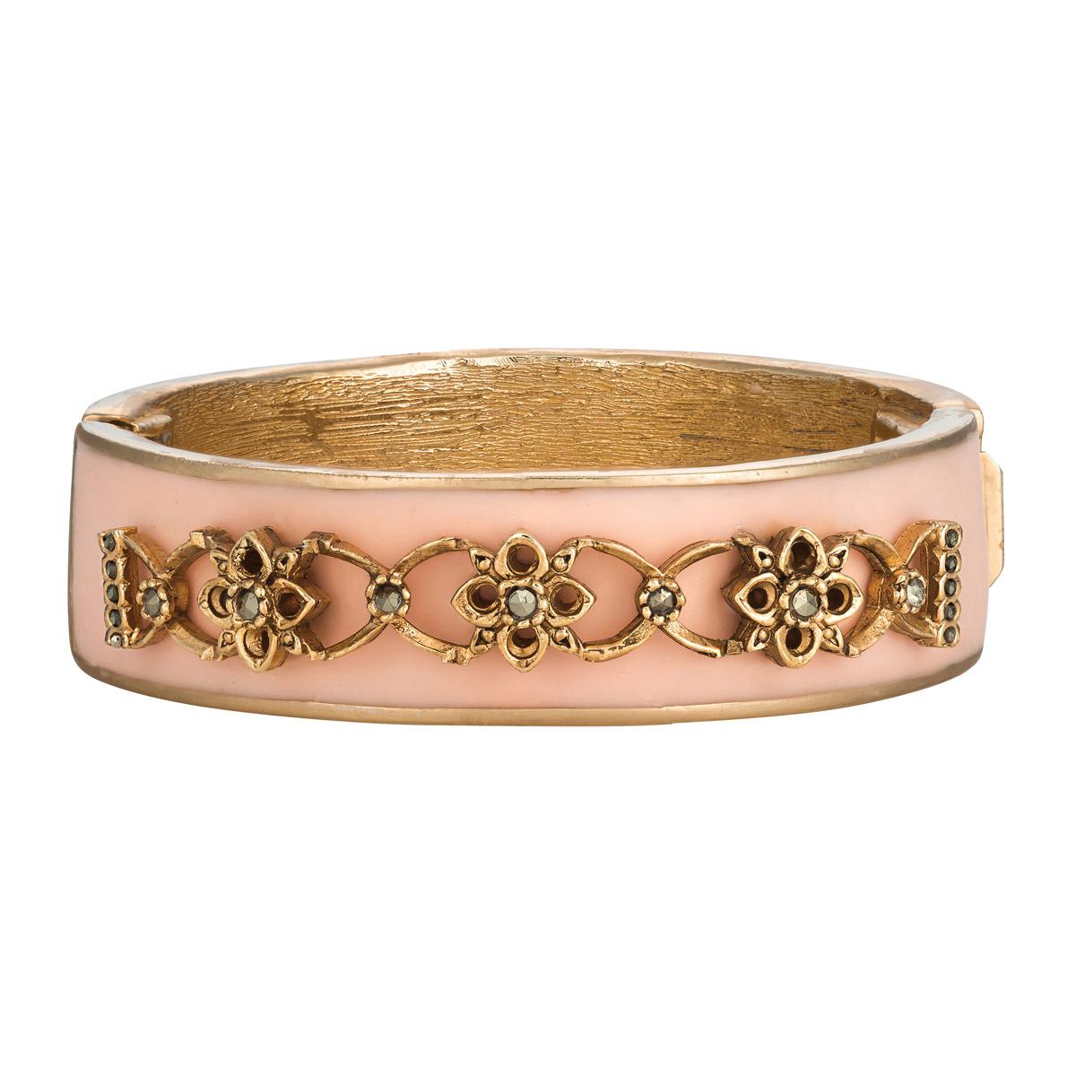 Contemporary CINER Narrow Pink Secret Garden Bracelet For Sale