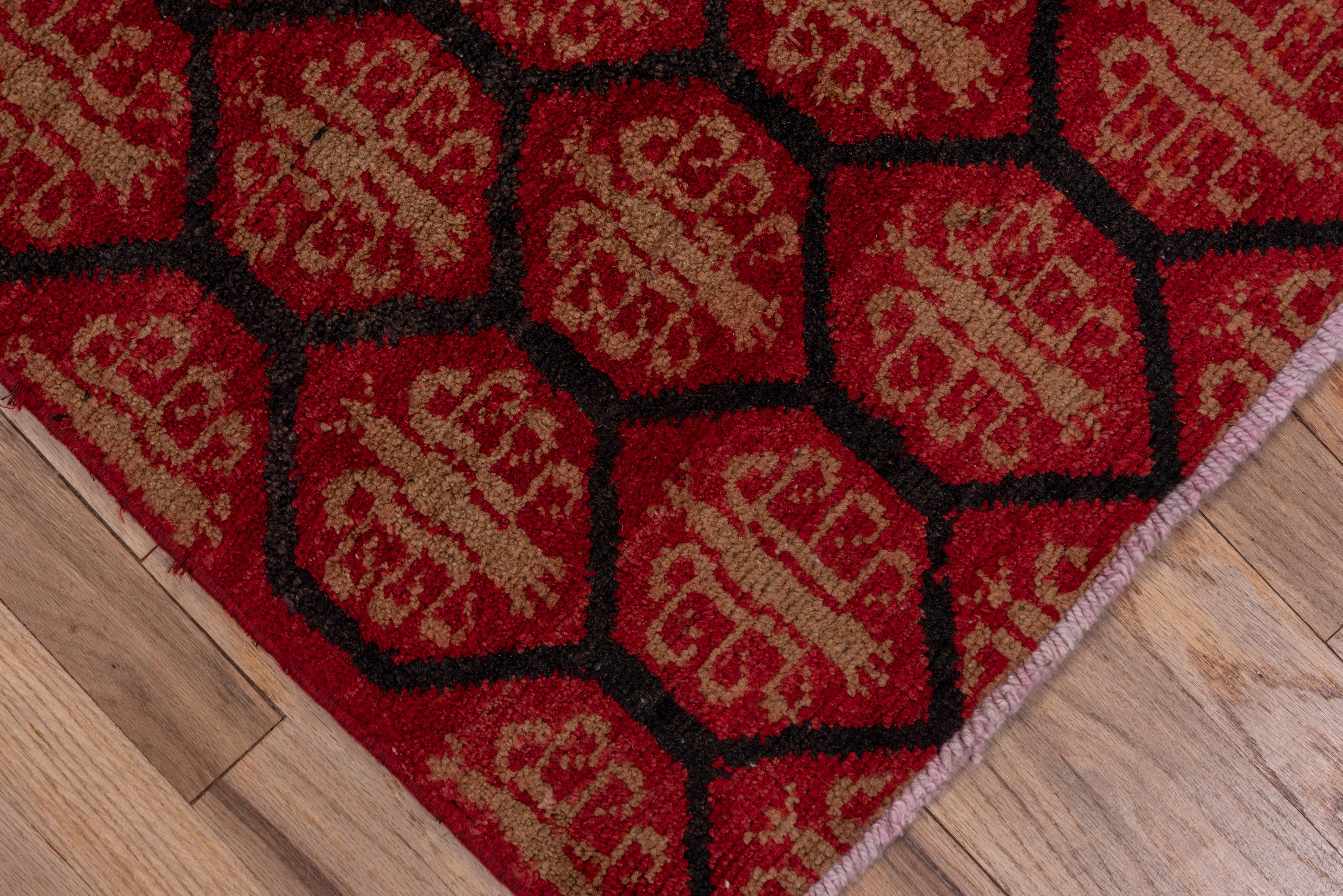 Hand-Knotted Narrow Red Anatolian Runner