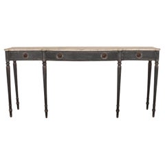 Narrow Regency Painted Console Table