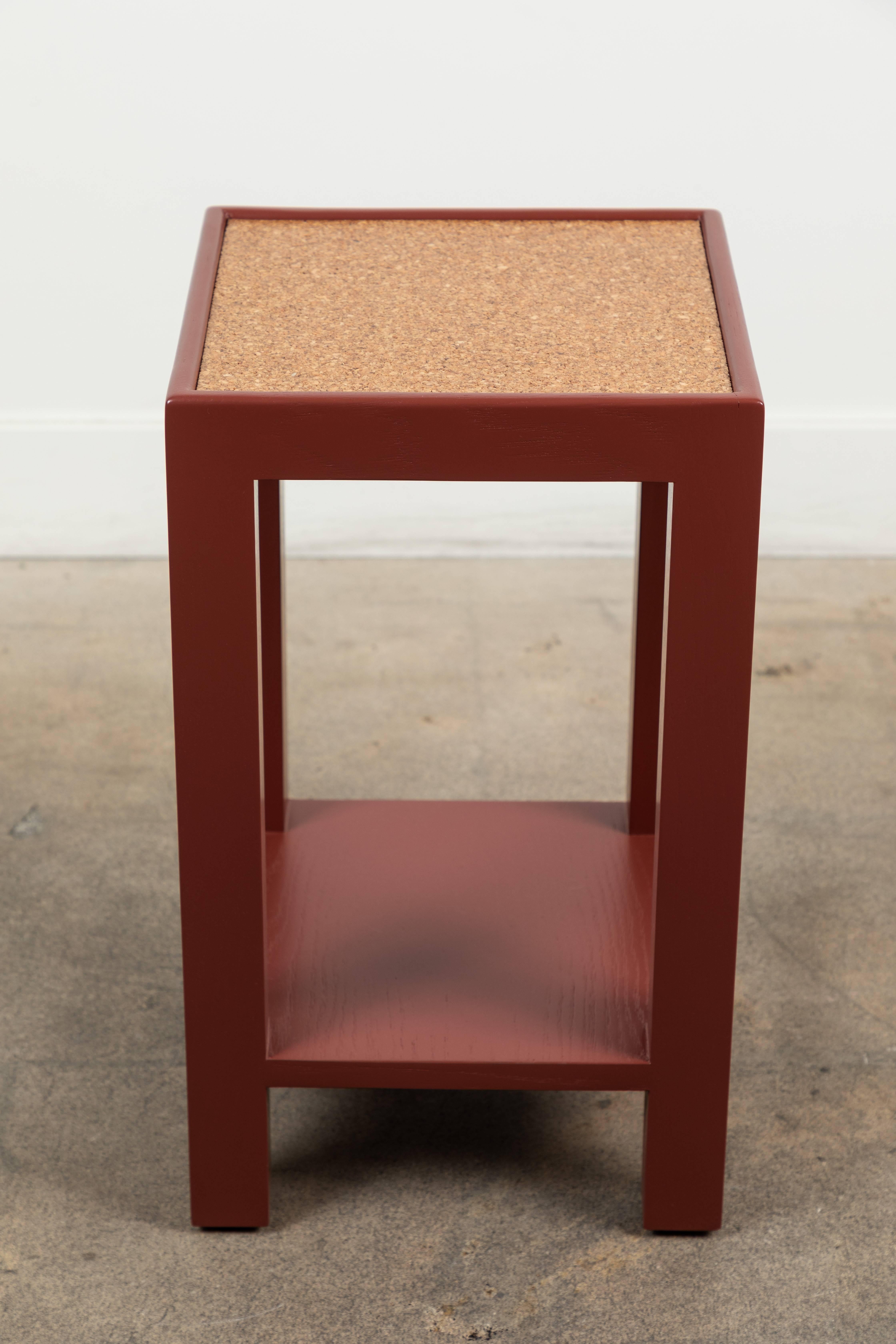 Narrow Side Table Square - Short by Lawson-Fenning In Excellent Condition In Los Angeles, CA