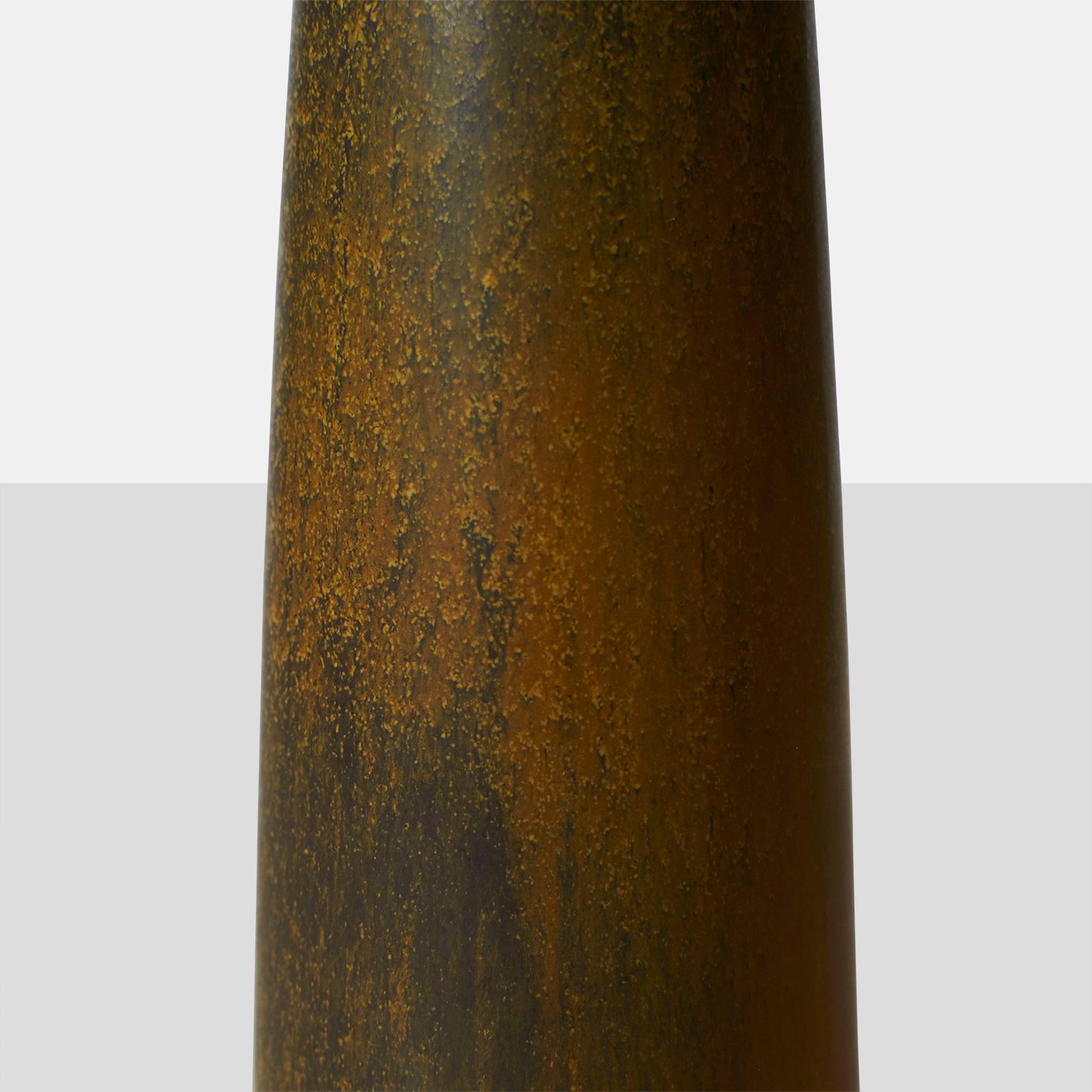 Modern Narrow Stoneware Vase by Eva Stæhr-Nielsen For Sale