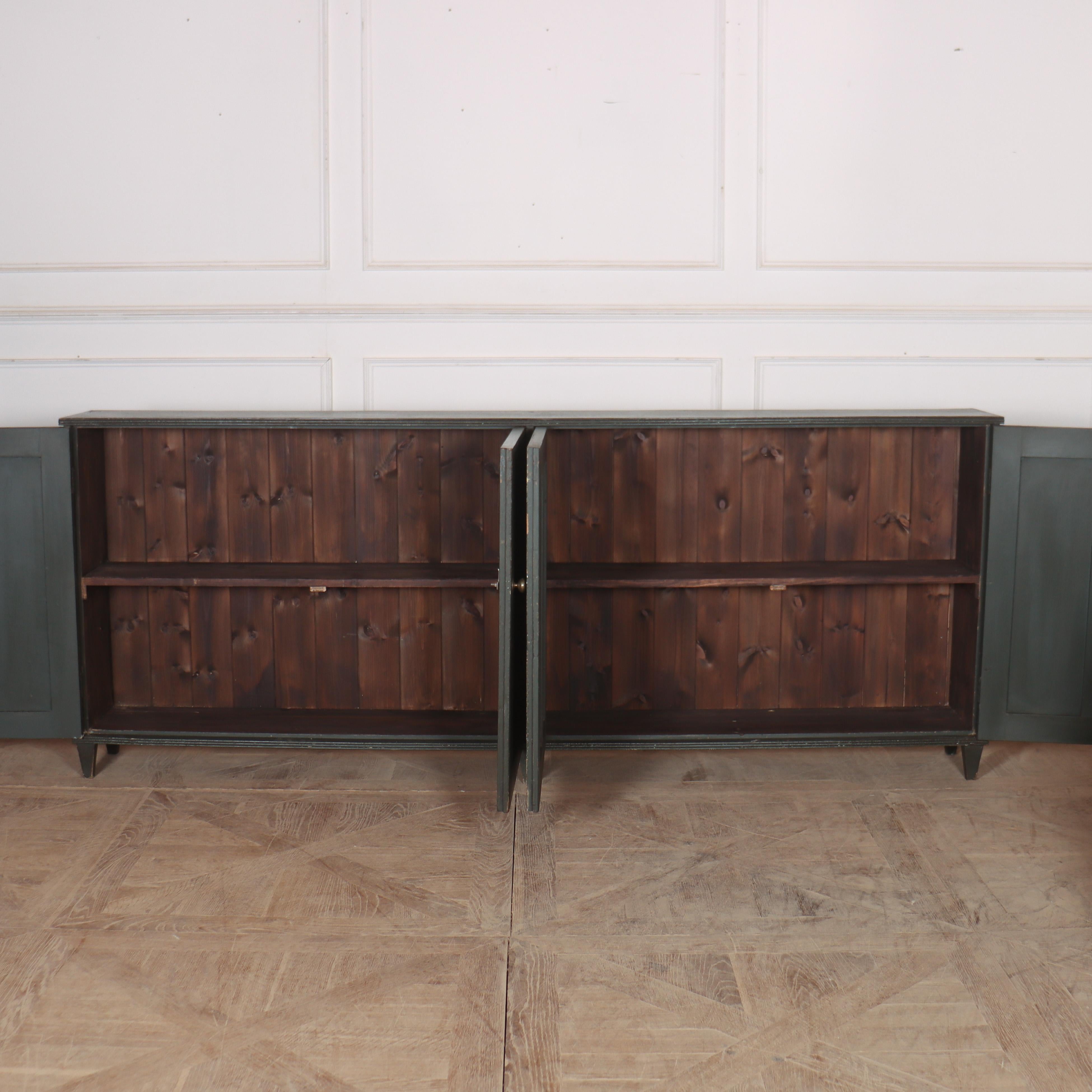 Narrow Swedish Painted Enfilade For Sale 2