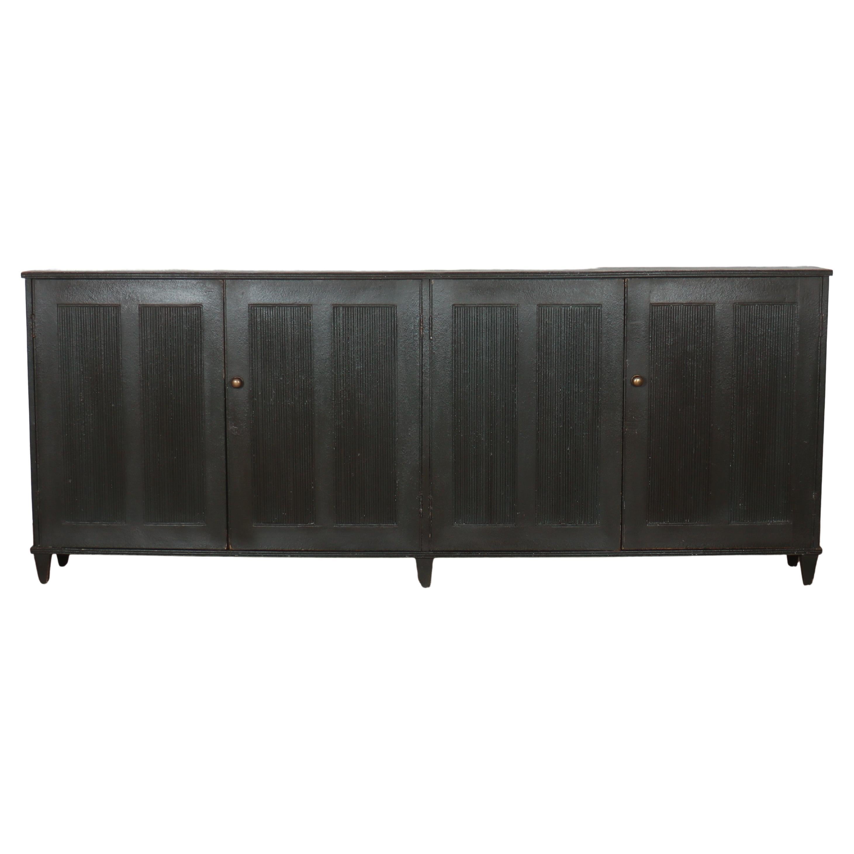 Narrow Swedish Painted Enfilade For Sale