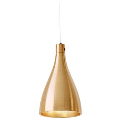 Lampe à suspension à corde étroite en laiton par Pablo Designs