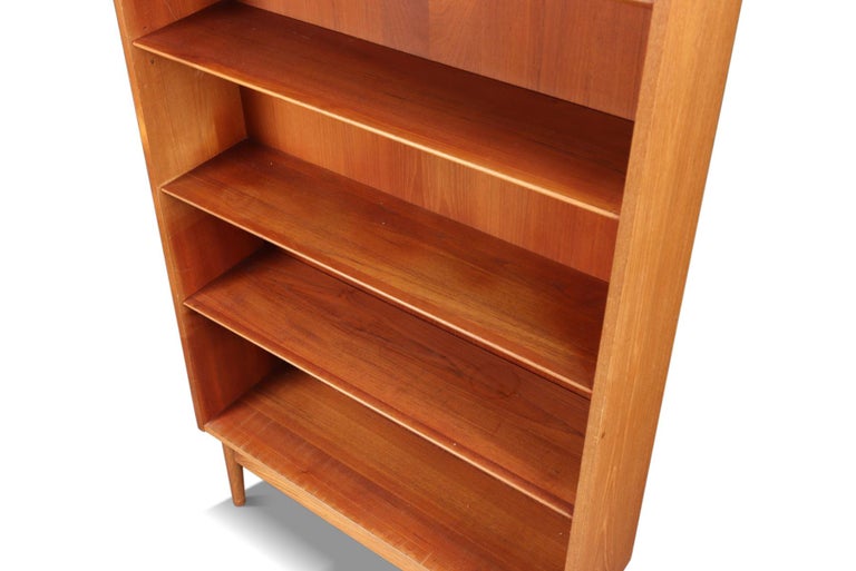 Narrow Teak Bookcase by Johannes Sorth 1 For Sale at 1stDibs