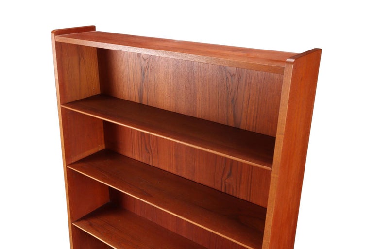 Narrow Teak Bookcase by Johannes Sorth 2 For Sale at 1stDibs