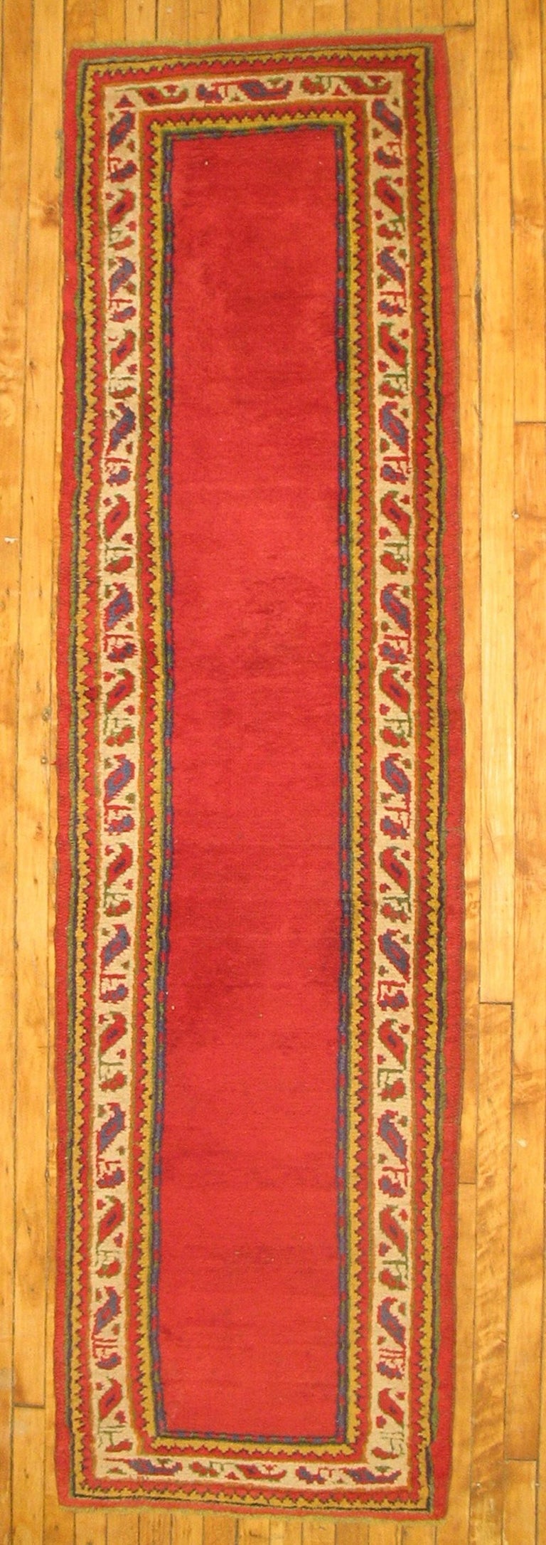 Narrow Turkish Oushak Runner For Sale at 1stdibs