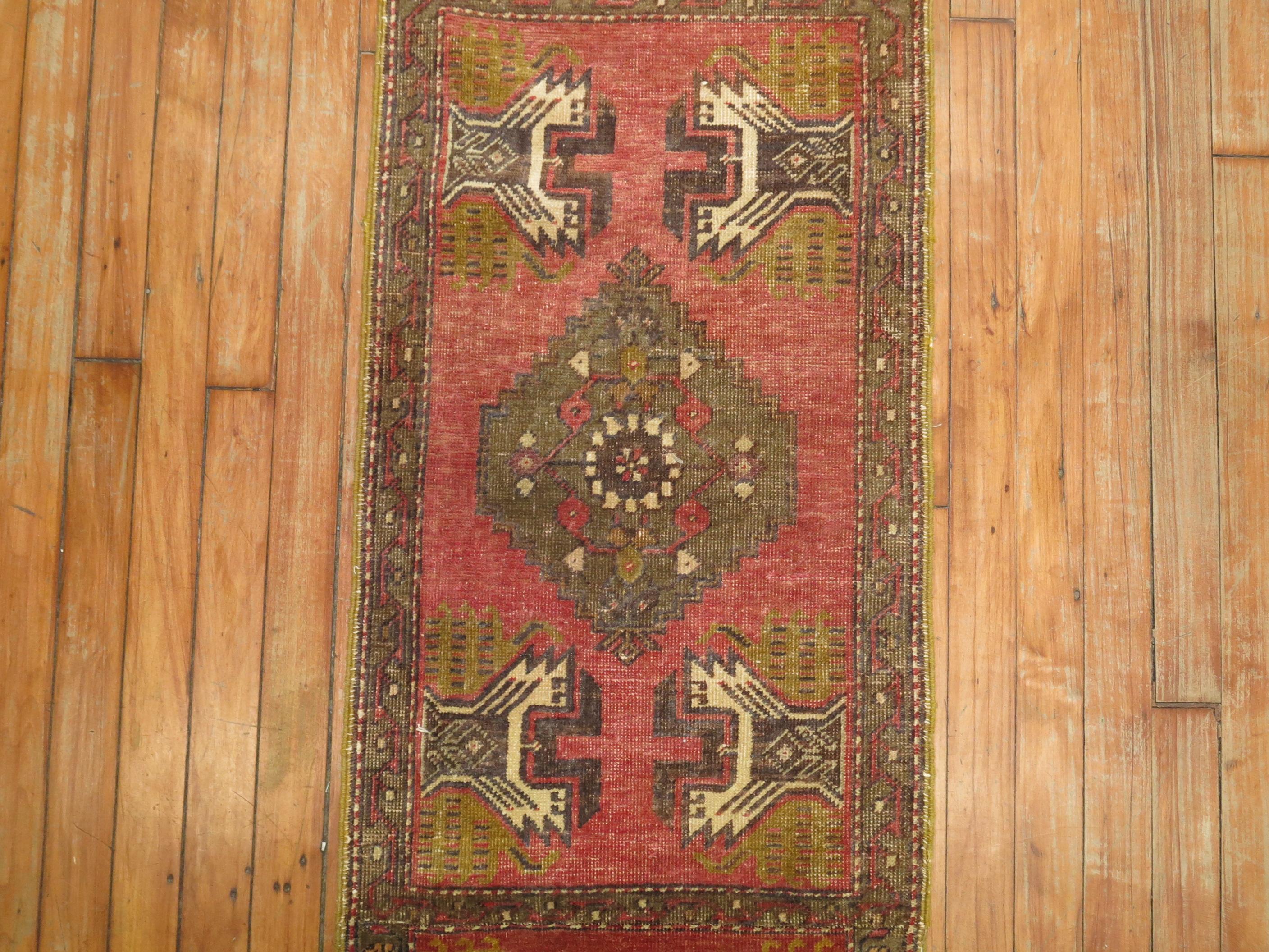 Narrow Turkish Runner In Good Condition In New York, NY