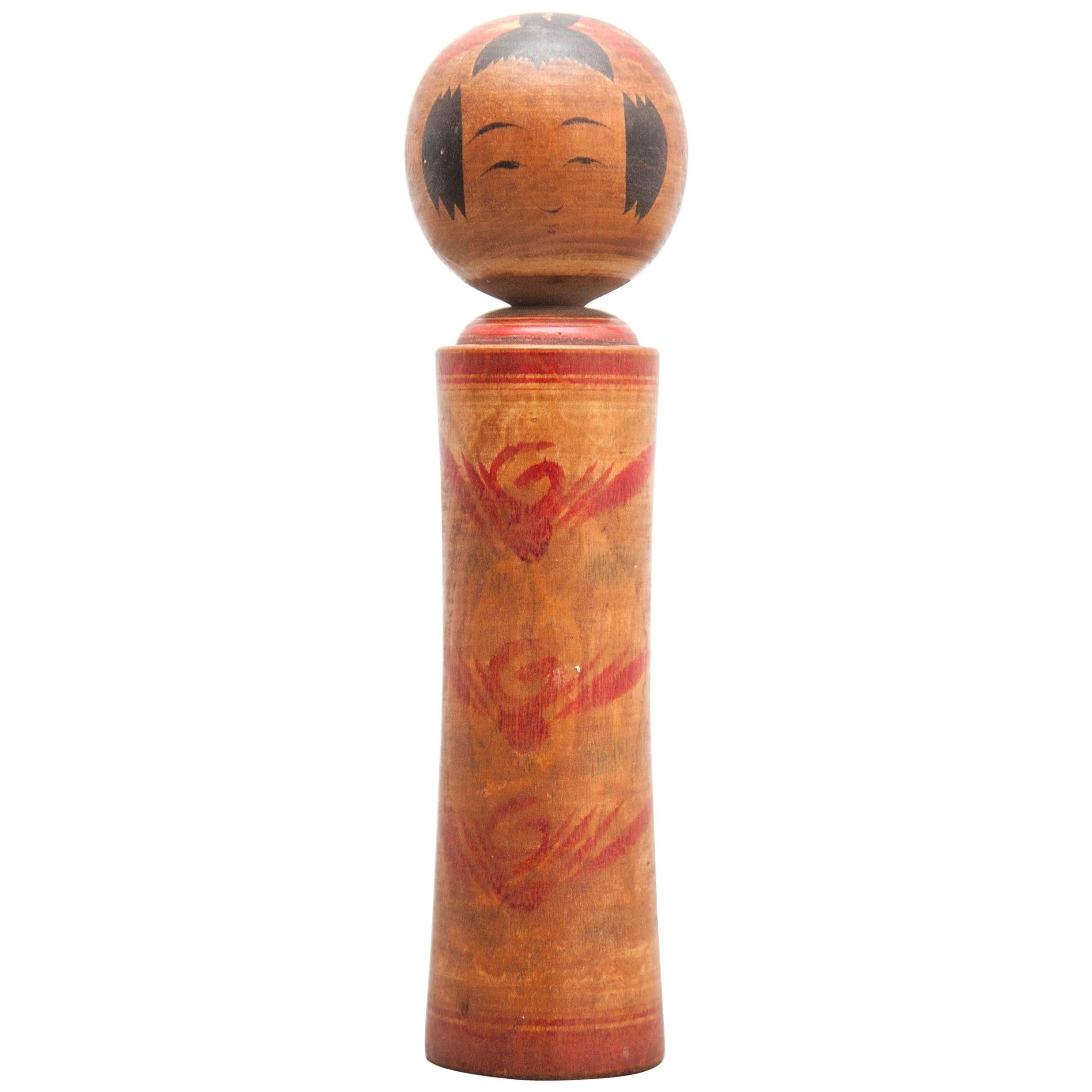 Japanese Naruko Kokeshi Doll For Sale