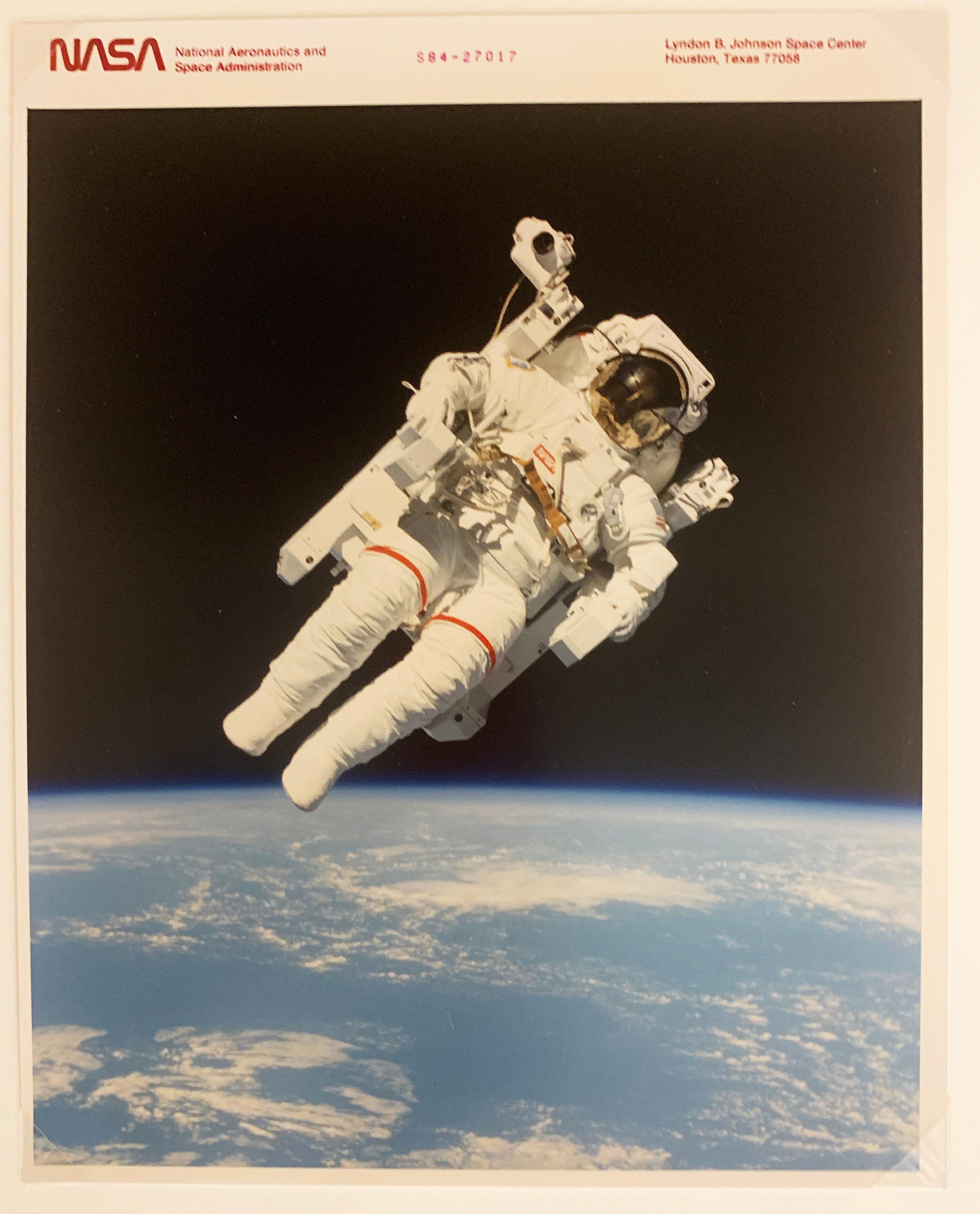 Astronaut Spacewalk Silver Cufflinks