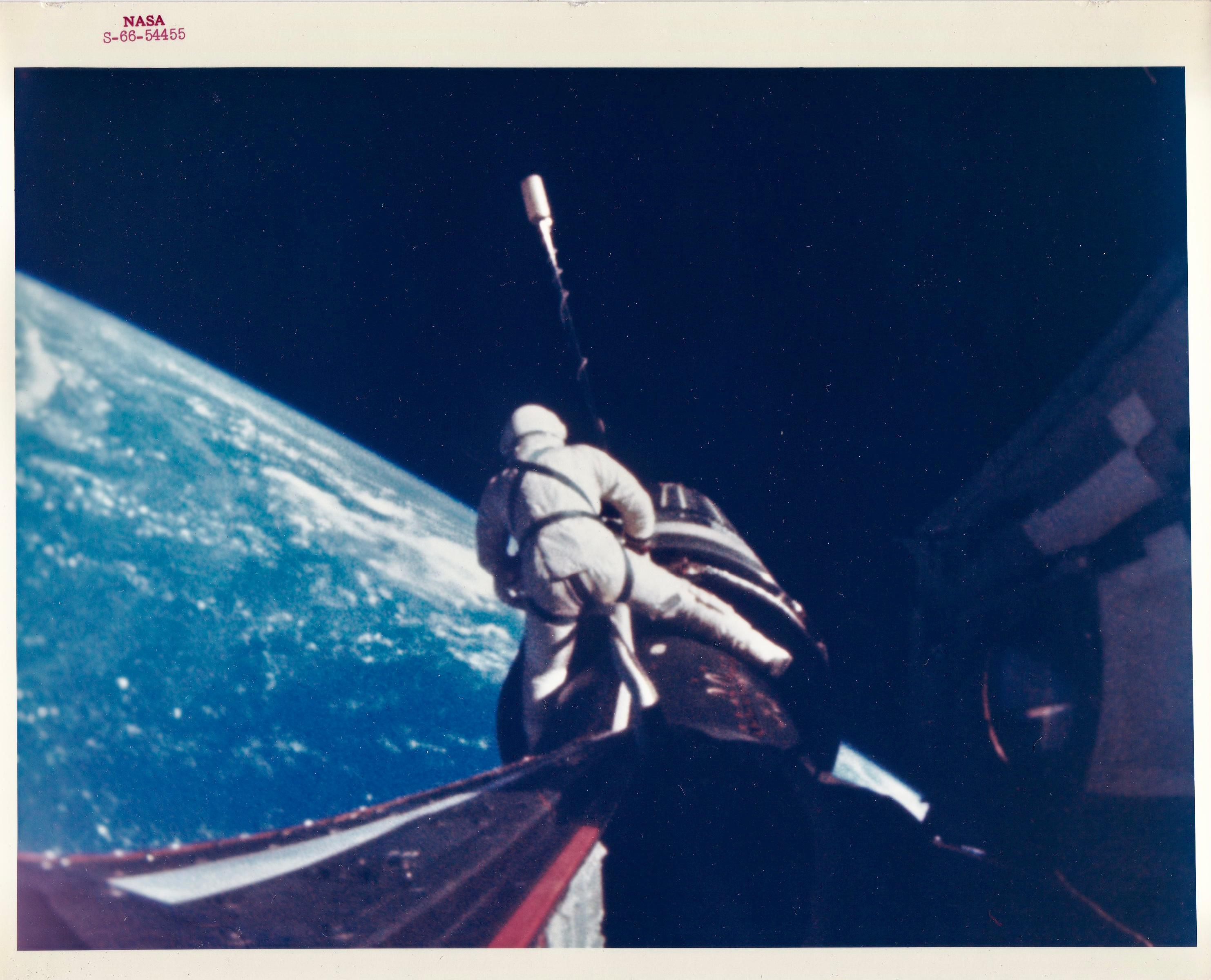 NASA, Landscape Photography of Gemini 2 Space Rodeo above Atlantic Ocean