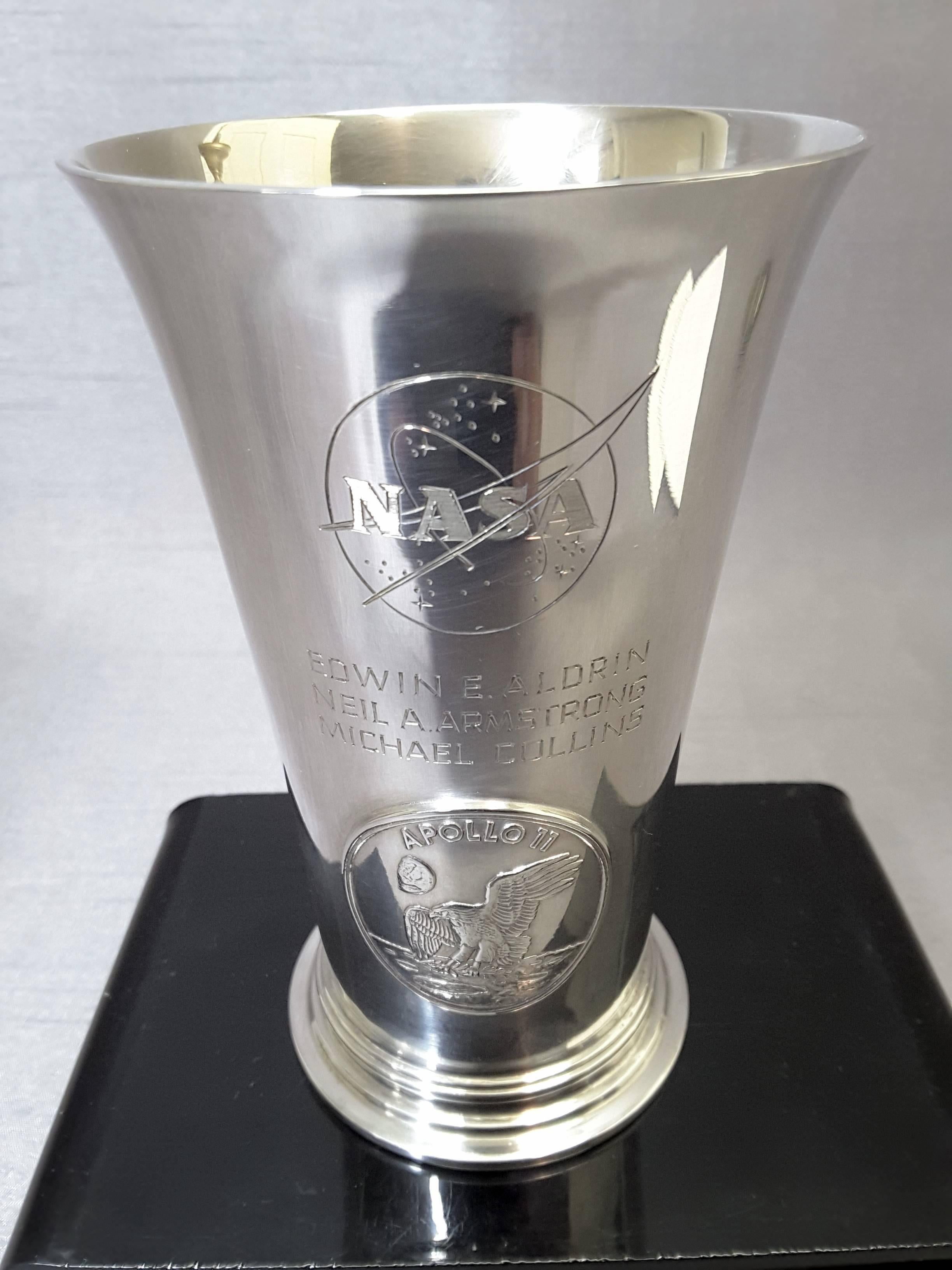 NASA Apollo 11 Sterling Silver Commemorative Beaker #67 of 1500 2