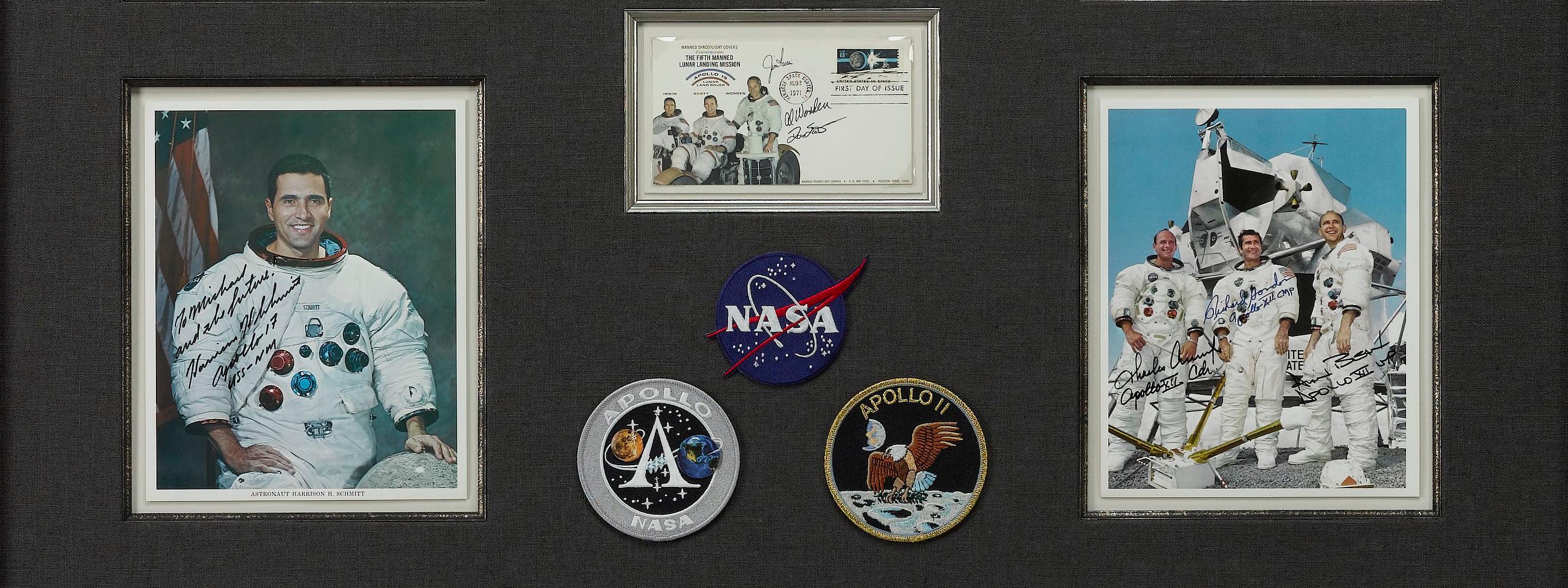 NASA Moonwalkers Signature Collage In Good Condition In Colorado Springs, CO