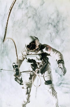 NASA Gemini 4, Spacewalk Photograph, Ed White, C-Print, 8x10, Vintage, 1960s