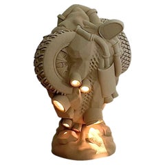 Lampe NASCAR, sculpture en aluminium moulé au sable, fabriquée au Danemark, édition limitée