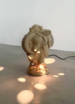 Nascar Sculptural Table Lamp Printed in Quartz Sand by Jacob Egeberg